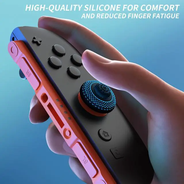 Alt view image 4 of 7 - 8-in-1 Pro Thumb Grips for Nintendo Switch 2 | 4 Heights(5-10mm) Joystick Caps for FPS/RPG | Ergonomic Design Silicone Thumbstick Cover Accessories for Joycon 2, Black (8-Pack)