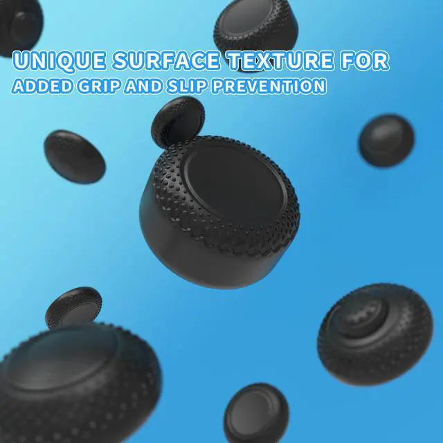 Alt view image 5 of 7 - 8-in-1 Pro Thumb Grips for Nintendo Switch 2 | 4 Heights(5-10mm) Joystick Caps for FPS/RPG | Ergonomic Design Silicone Thumbstick Cover Accessories for Joycon 2, Black (8-Pack)