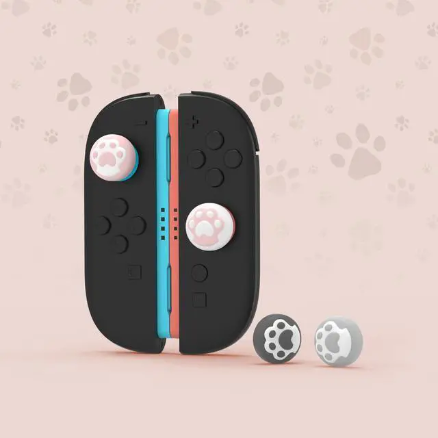 Alt view image 2 of 7 - Thumb Grips for Nintendo Switch 2 | Kawaii Silicone Joystick Caps (8-Pack) - Cute Accessories Analog Stick Covers for Joycon 2 - Cat Paw