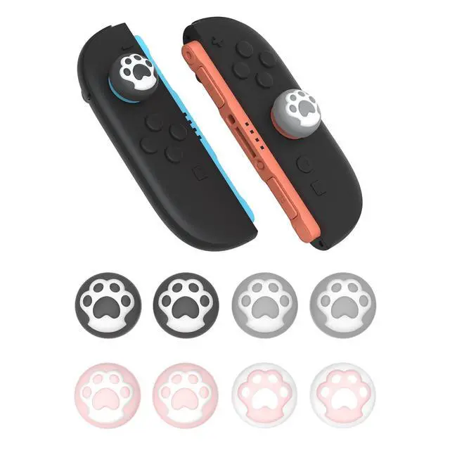 Alt view image 7 of 7 - Thumb Grips for Nintendo Switch 2 | Kawaii Silicone Joystick Caps (8-Pack) - Cute Accessories Analog Stick Covers for Joycon 2 - Cat Paw