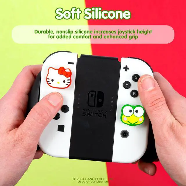 Alt view image 4 of 7 - Hello Kitty & Friends Thumb Grips - Hello Kitty and Keroppi Soft Caps