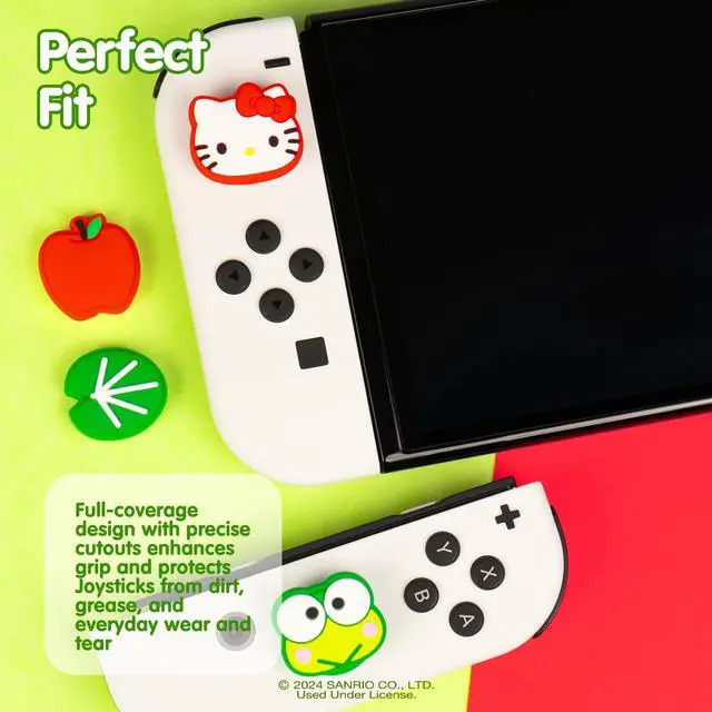 Alt view image 3 of 7 - Hello Kitty & Friends Thumb Grips - Hello Kitty and Keroppi Soft Caps