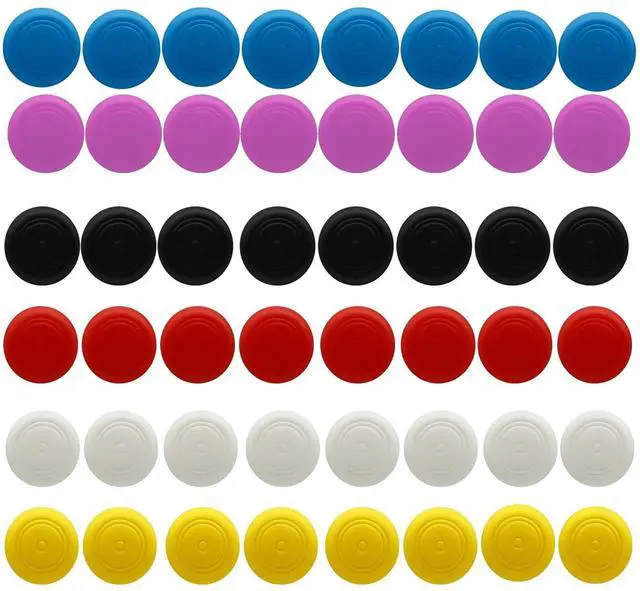 Main image of 50PCS for Joycon Thumb Grip Caps, Silicone Analog Joystick Cover Grips for Nintendo Switch OLED Lite, Button Thumbstick Stick Covers for Joy-con Controller(6 Colors+Orange)