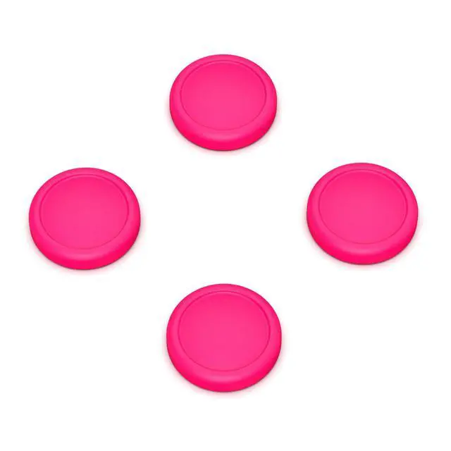 Alt view image 7 of 7 - PlayVital Switch Joystick Caps, Switch Lite Thumbstick Caps, Silicone Analog Cover for OLED Joycon Thumb Grips - Bright Pink