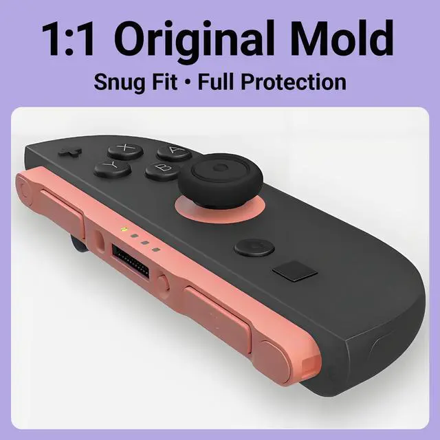 Alt view image 3 of 6 - Switch 2 Thumb Caps, 8PCS Soft Silicone Joystick Caps Compatible with Switch 2 Joycon, Non-Slip Protective Thumbstick Covers for Better Control & Stick Protection,Black
