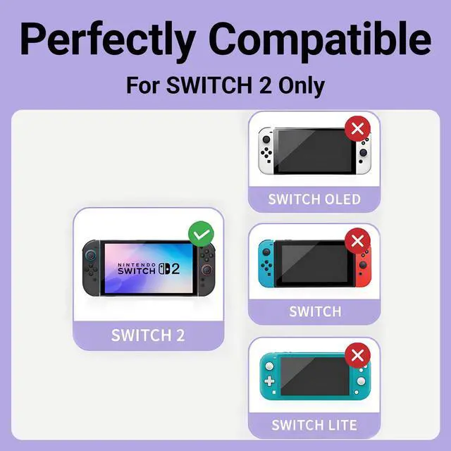 Alt view image 4 of 6 - Switch 2 Thumb Caps, 8PCS Soft Silicone Joystick Caps Compatible with Switch 2 Joycon, Non-Slip Protective Thumbstick Covers for Better Control & Stick Protection,Black