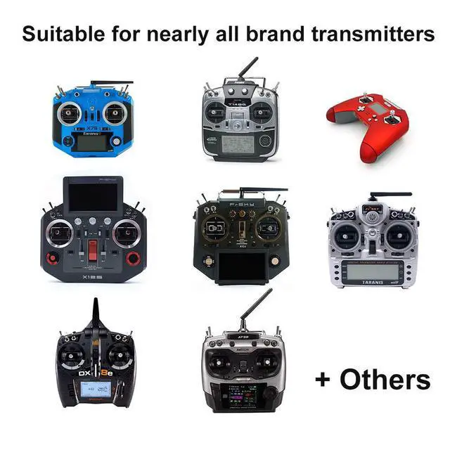 Alt view image 3 of 6 - 18 PCS Anti-Slipping Switch Rubber Cap Sheath Cover for Radiomaster TX16s Jumper T16 T18 FrSky X9D QX7 Flysky Spektrum DX8e NX8 Radiolink and Futaba Transmitter