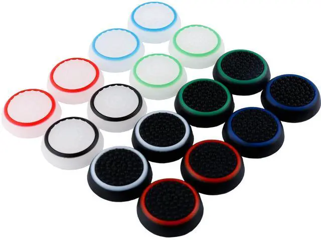 Main image of 16 Pieces Silicone Noctilucent Thumb Grip Caps Controller Joystick Cap Covers for PS-Series, Xbox-Series Analog Stick Caps Replacement