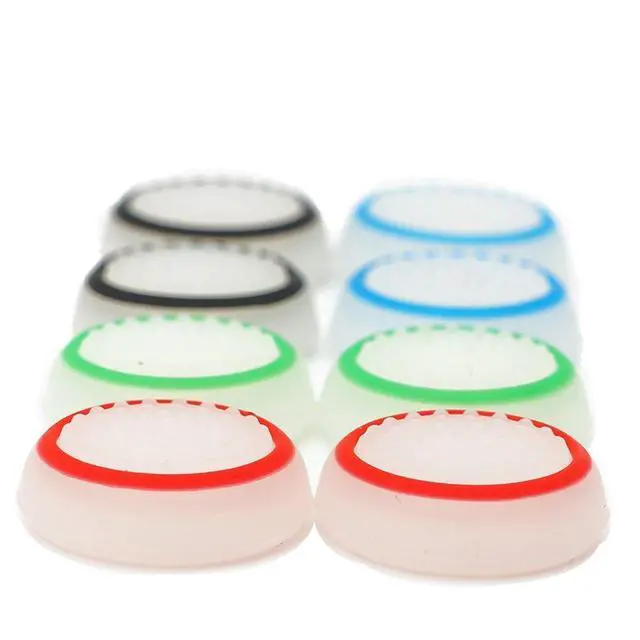 Alt view image 4 of 7 - 16 Pieces Silicone Noctilucent Thumb Grip Caps Controller Joystick Cap Covers for PS-Series, Xbox-Series Analog Stick Caps Replacement