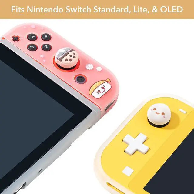 Alt view image 5 of 7 - Boba Dumpling Thumb Grips | Cute Cutecore Food Pork Bun Face Bubble Tea | Kawaii Japanese Button Joystick Cap Cover | Compatible with Nintendo Switch 1 Standard Lite OLED