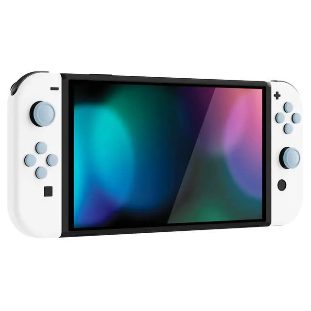 Alt view image 6 of 7 - Silicone Cross D-Pad Button Covers and Thumb Grip Set - Switch Lite D-Pad Button Cap, ABXY Directional Key Button Caps Compatible with Nintendo Switch/OLED Joycon/Switch Lite, Sky Blue