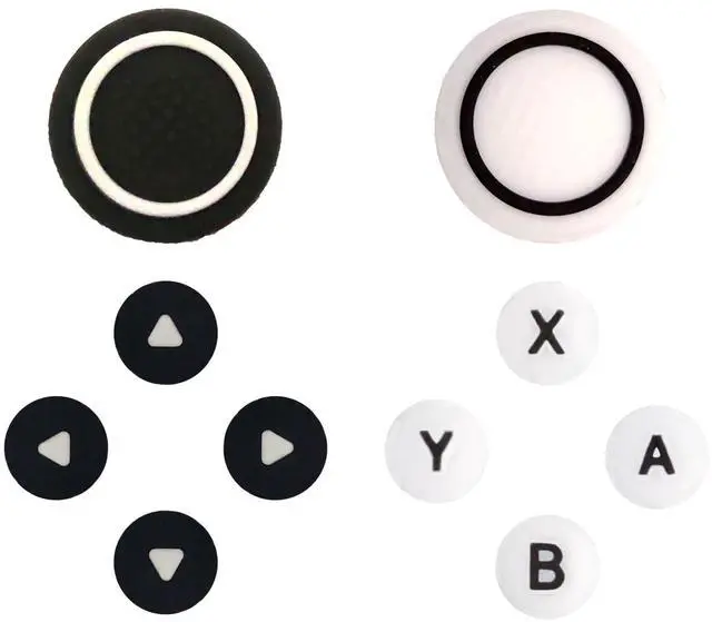 Main image of Cross D-Pad Button Caps Switch 2 (Black & White)