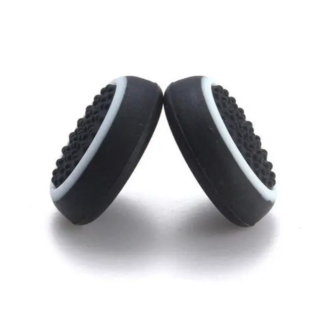 Alt view image 2 of 2 - Silicone Thumb Stick Joystick Cap Analog Grip Thumbsticks Cap Cover Case for Switch NS Controller (Black-White)