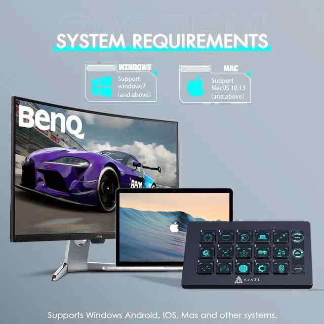 Alt view image 5 of 7 - AKP153 Studio Deck, Stream Controller, 15 Macro Keys (Black)