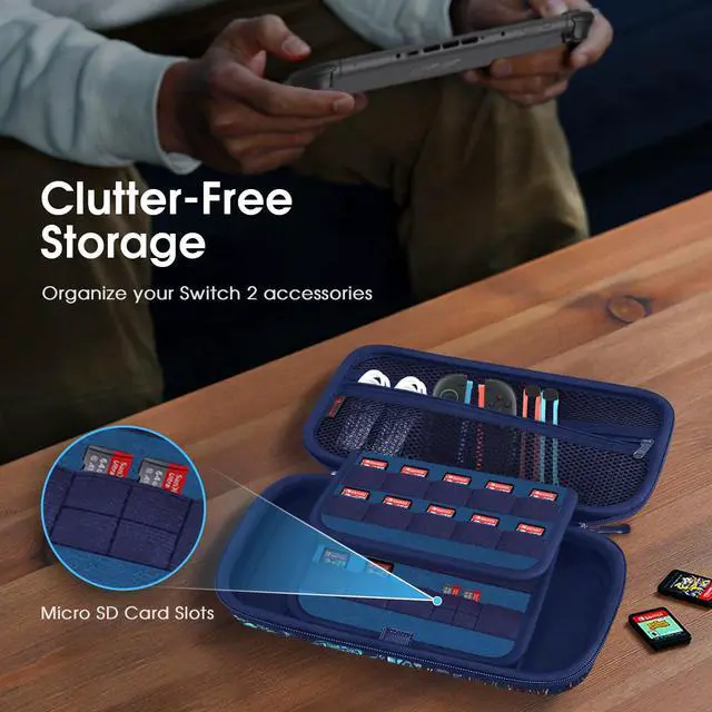 Alt view image 4 of 7 - Shockproof Carrying Case for Nintendo Switch 2 (2025)