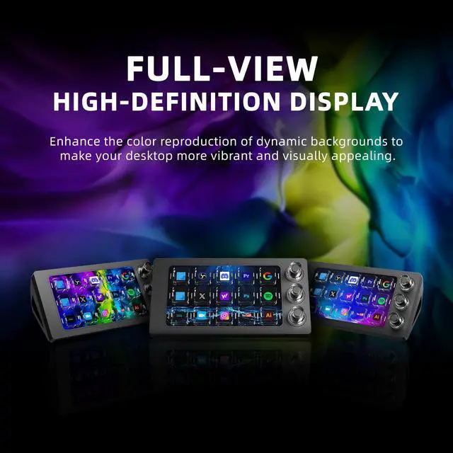 Alt view image 3 of 7 - Stream Controller Deck for PC Work,Live Stream and Video Editing