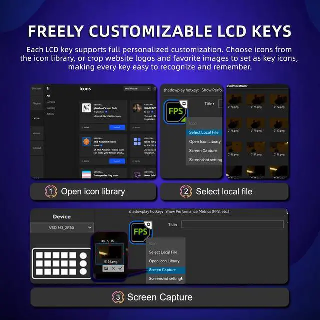Alt view image 6 of 7 - Stream Controller Deck for PC Work,Live Stream and Video Editing