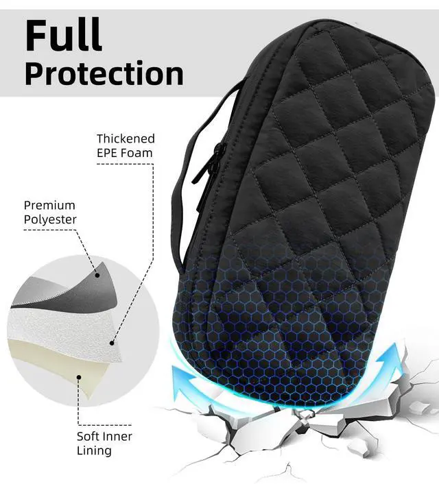 Alt view image 4 of 7 - Puffy Pouch for Nintendo Switch 2, Black