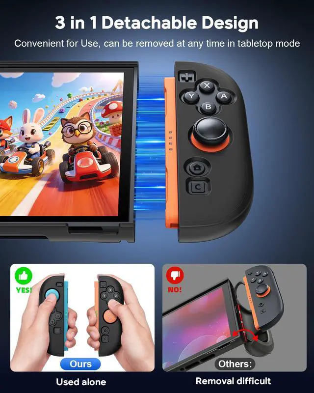Alt view image 5 of 7 - Switch 2 Cover Case&Screen Protector, Dockable Shell for Nintendo 2