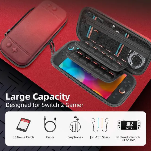 Alt view image 5 of 7 - Switch 2 Carry Case Compatible with Nintendo Switch 2 Console