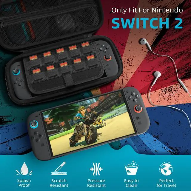 Alt view image 2 of 7 - Carrying Case for Nintendo Switch 2 (2025), Black