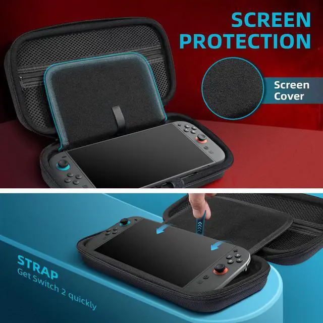 Alt view image 6 of 7 - Carrying Case for Nintendo Switch 2 (2025), Black