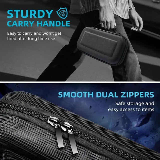 Alt view image 7 of 7 - Carrying Case for Nintendo Switch 2 (2025), Black