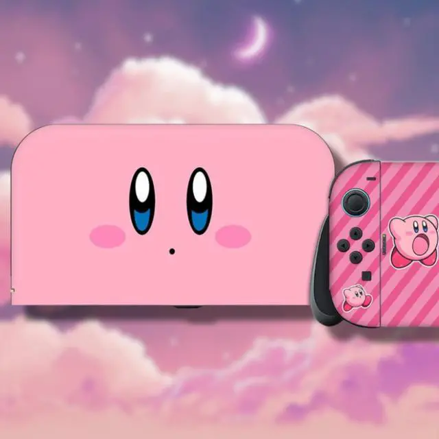 Alt view image 3 of 7 - Dreamy Bubble Skin | Compatible with Nintendo Switch 2 | Cute Pink Kawaii Anime Vinyl Wrap Decal Cover | Pastel Japanese Cartoon Aesthetic Full Console & Dock Sticker Protective Cover