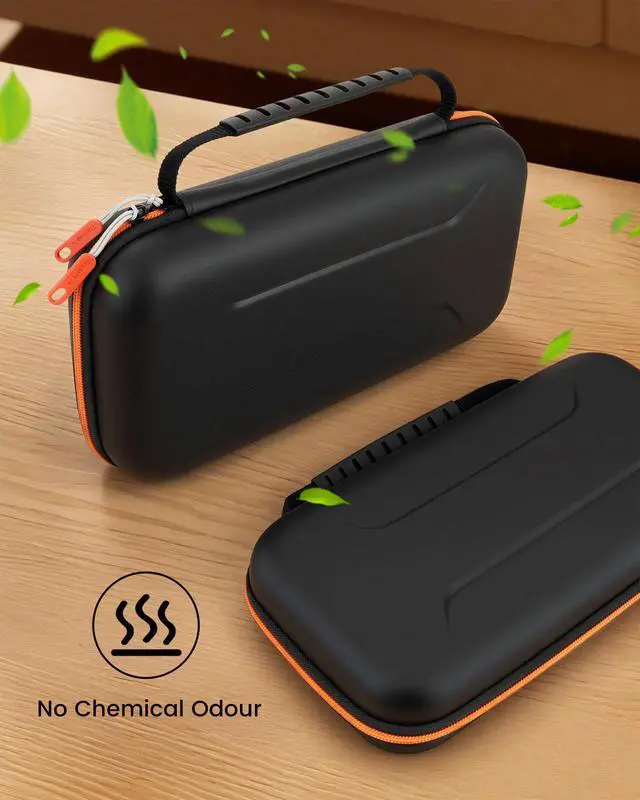 Alt view image 5 of 7 - Carrying Case Compatible with Nintendo Switch 2 Console & Charger, Shockproof Hard Shell Protective Cover Portable Travel Case with Game Card Slots & Inner Pocket for Accessories, Black