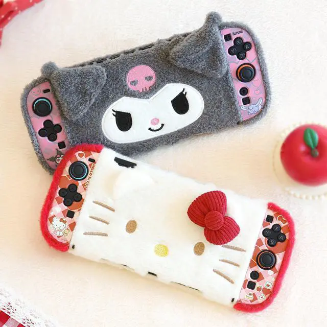 Alt view image 7 of 7 - Cute Plush Protective Case Compatible with Switch 2 (2025), Anti-Scratch and Shock-Absorption Hard PC Shell Cover for Switch 2 Game Console and Joystick Controller - KLM