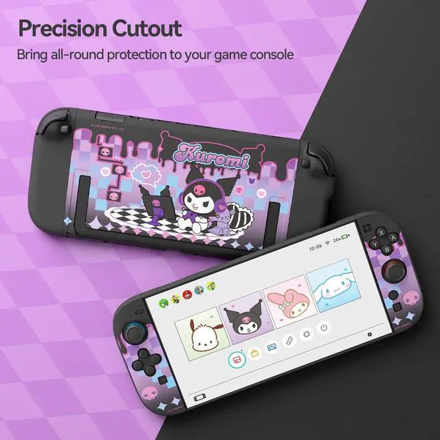 Alt view image 5 of 5 - Dockable PC Protective Case Compatible with Switch 2 Model 2025, All-Round Protection Hard Protective Shell for Switch 2 2025 Accessories(Dark Purple )