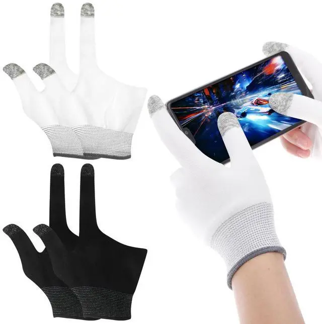 Main image of Gaming Finger Gloves Graphene Touchscreen Gloves for Mobile Easy to Use