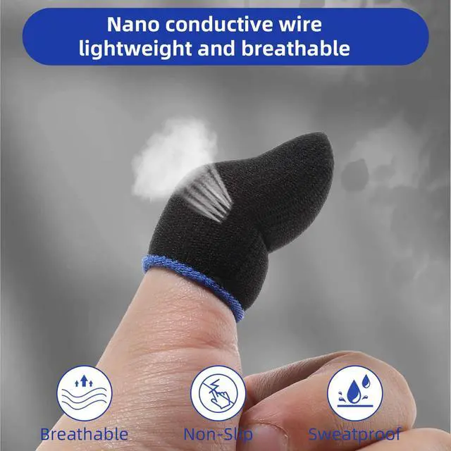 Alt view image 5 of 7 - 120 Pieces Finger Sleeves for Gaming, Colored Thumb Sleeve