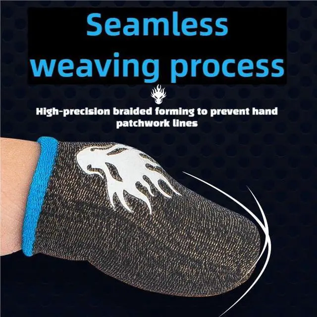 Alt view image 5 of 7 - 8 Pcs Gaming Finger Sleeves (4 Red + 4 Blue) - Anti-Sweat & Non-Slip Grip for Mobile Gaming - Enhanced Touchscreen Control for Call of Duty: Mobile, Fortnite & Genshin Impact