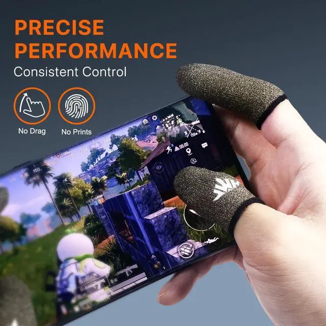 Alt view image 2 of 7 - 20 Pack Dedales Gamer Profesionales Anti Slip Silver Fiber Gaming Finger Sleeve Covers Sweat Proof Mobile Phone Gamer Glove Guantes para Durable Thumb Cots for Pubg Gaming Accessories