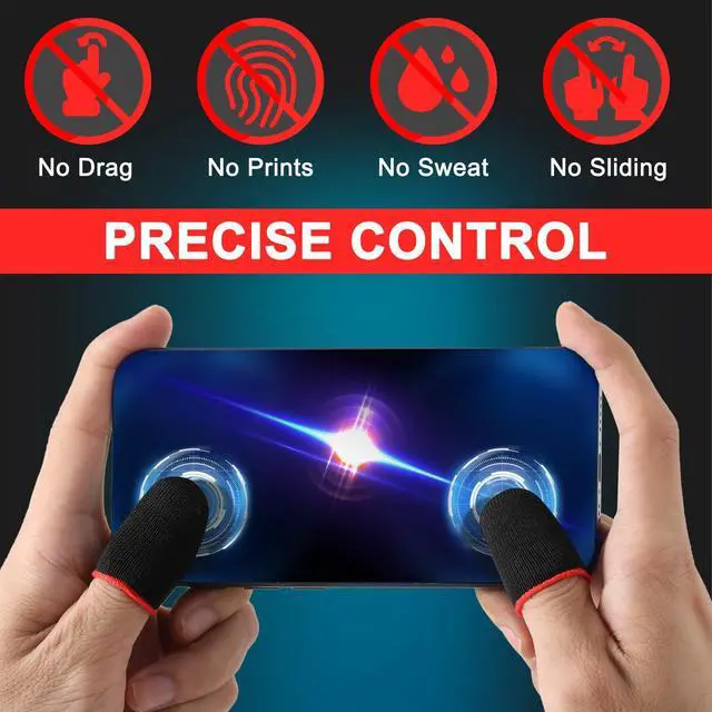 Alt view image 5 of 7 - 10Pcs Mobile Phone Gaming Finger Sleeves, Breathable Finger Covers
