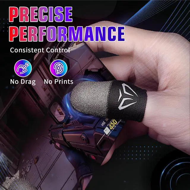 Alt view image 4 of 7 - 6 Pieces Gaming Finger Sleeves Gaming Thumb Sleeve