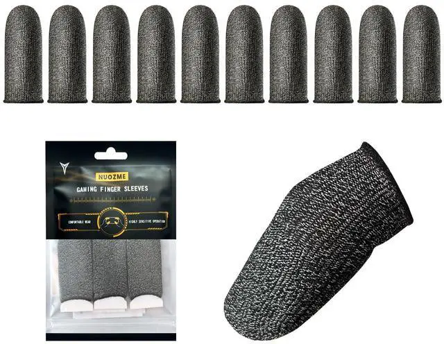 Main image of Silver Fiber Professional Finger Sleeves Gloves for Mobile Gaming