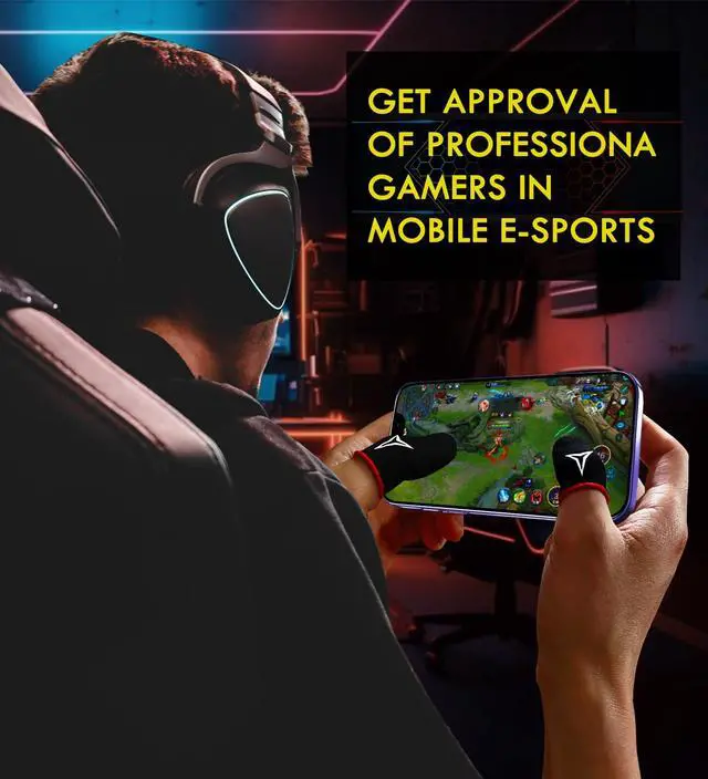 Alt view image 6 of 7 - Professional Mobile Gaming Finger Sleeves with a Slide Box,6 Pack