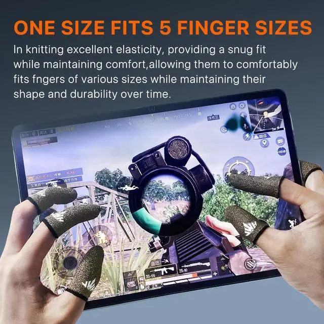 Alt view image 7 of 7 - Ultra Thin Pure Silver Fiber Mobile Phone Gaming Accessories Finger Thumb Sleeve,Breathable Silky,12 Pack Guantes para Dedos Gamer,Storage Box, Dedales Gamer,Finger Gloves, for PUBG Gaming Cots