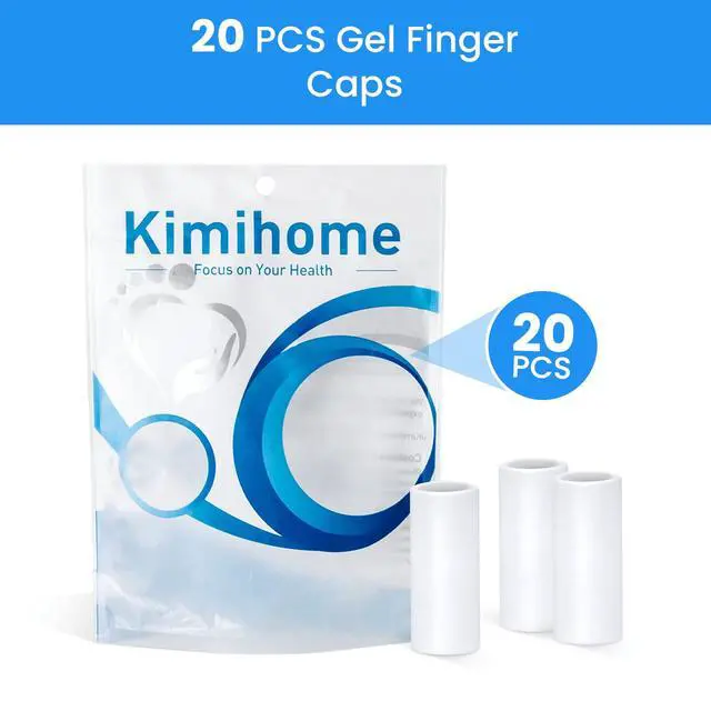 Alt view image 7 of 7 - 20 PCS Gel Finger Sleeve Protectors - Silicone Finger Sleeves Cushions and Protects - Finger Cots Bandages Provide Relief for Finger Cracking, Corns, Blisters and Calluses Protect (Clear)