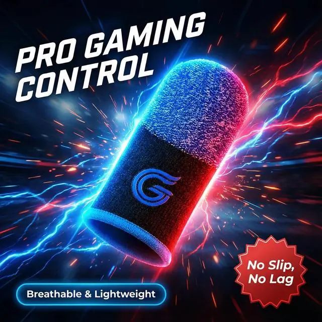 Alt view image 5 of 7 - 6-Pack Gaming Finger Sleeves, Compatible with All Touchscreen Devices