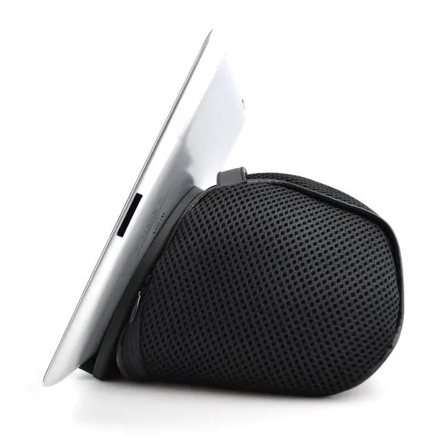 Alt view image 2 of 7 - Tablet Bed & Lap Stand; Bean Bag Universal Tablet Holder Compatible with iPad 1/2/3/4, Mini, Air, Pro, Android and Windows Tablets, eReaders (Black)
