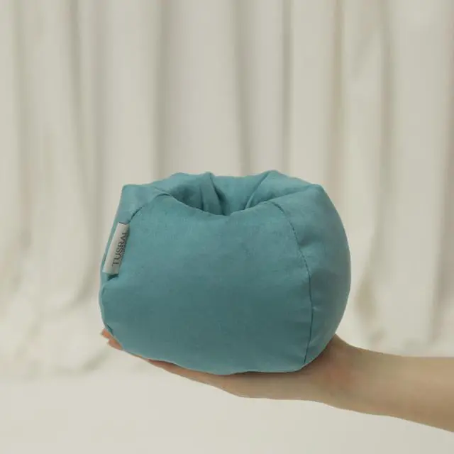 Alt view image 6 of 6 - 2pc Bean Bag Phone Holder Cover Soft Cell Phone Pillow Teal