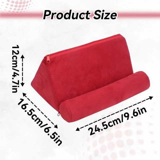 Alt view image 4 of 7 - Pillow Tablet Stand, Bed Rest Cushion Tablet Reading Holder Mobile Phone Support Stand for Smartphones Books Magazines Comfortable Angled Viewing