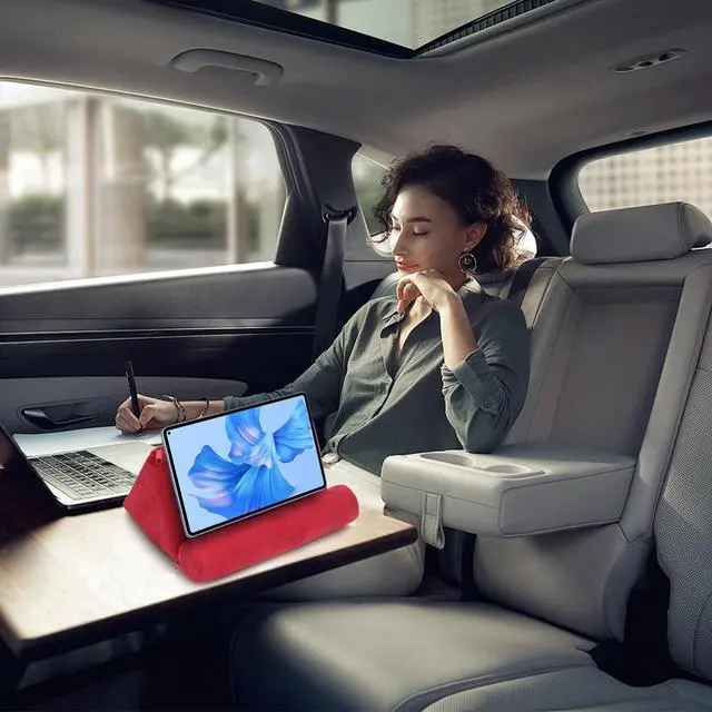 Alt view image 5 of 7 - Pillow Tablet Stand, Bed Rest Cushion Tablet Reading Holder Mobile Phone Support Stand for Smartphones Books Magazines Comfortable Angled Viewing