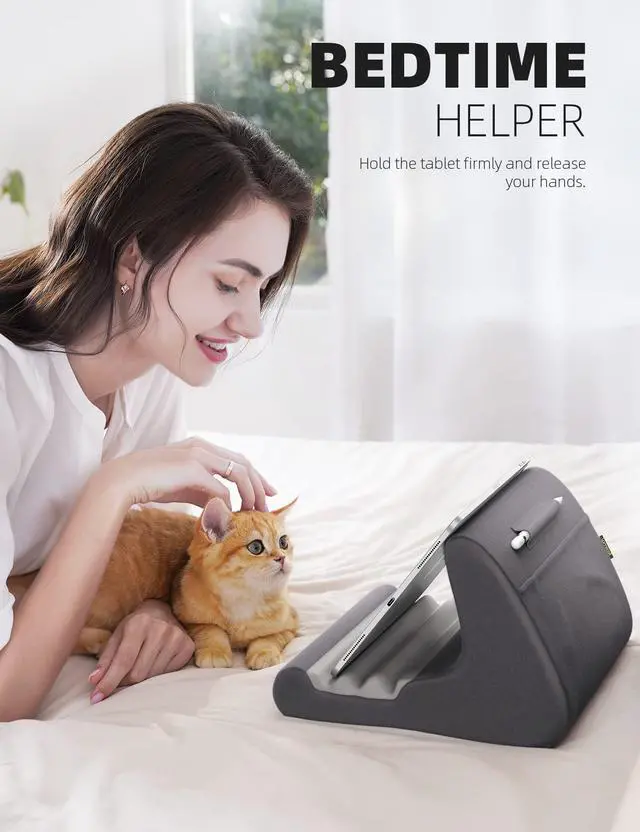 Alt view image 4 of 7 - Tablet Stand Pillow Holder - Tablet Pillow Soft Pad for Bed