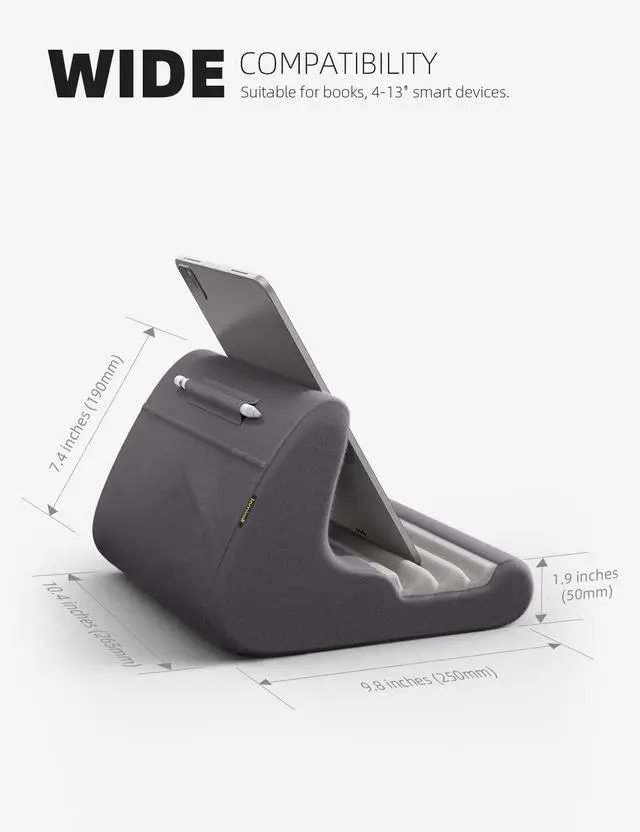 Alt view image 5 of 7 - Tablet Stand Pillow Holder - Tablet Pillow Soft Pad for Bed