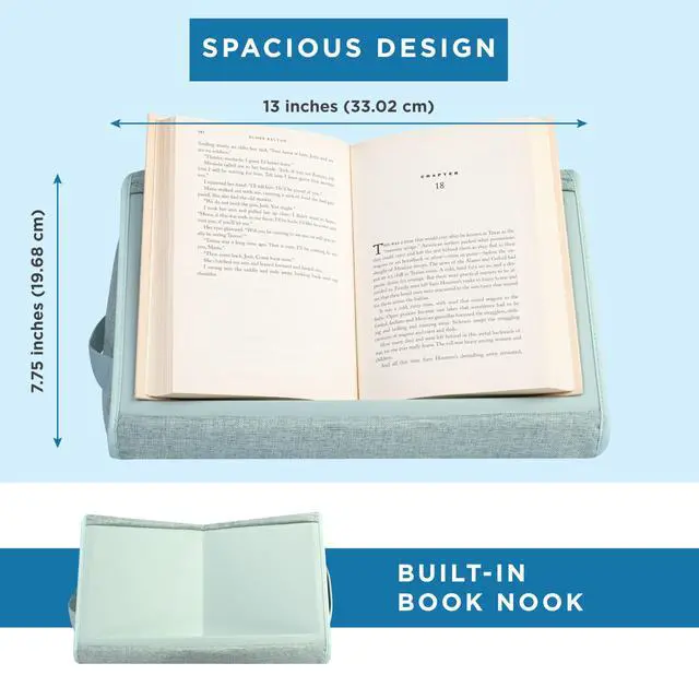 Alt view image 5 of 7 - Book Pillow - Sage Green, Fits 6" x 9" Books