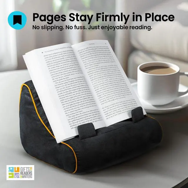 Alt view image 6 of 7 - Thinking Gifts Tablet & Book Stand - Soft Book Couch Black